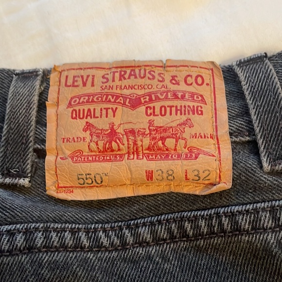 Levi’s Black Washed Denim Skirt (VINTAGE REWORKED) - Picture 3 of 5